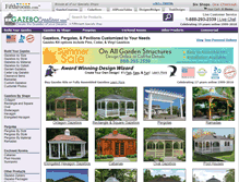 Tablet Screenshot of gazebocreations.com